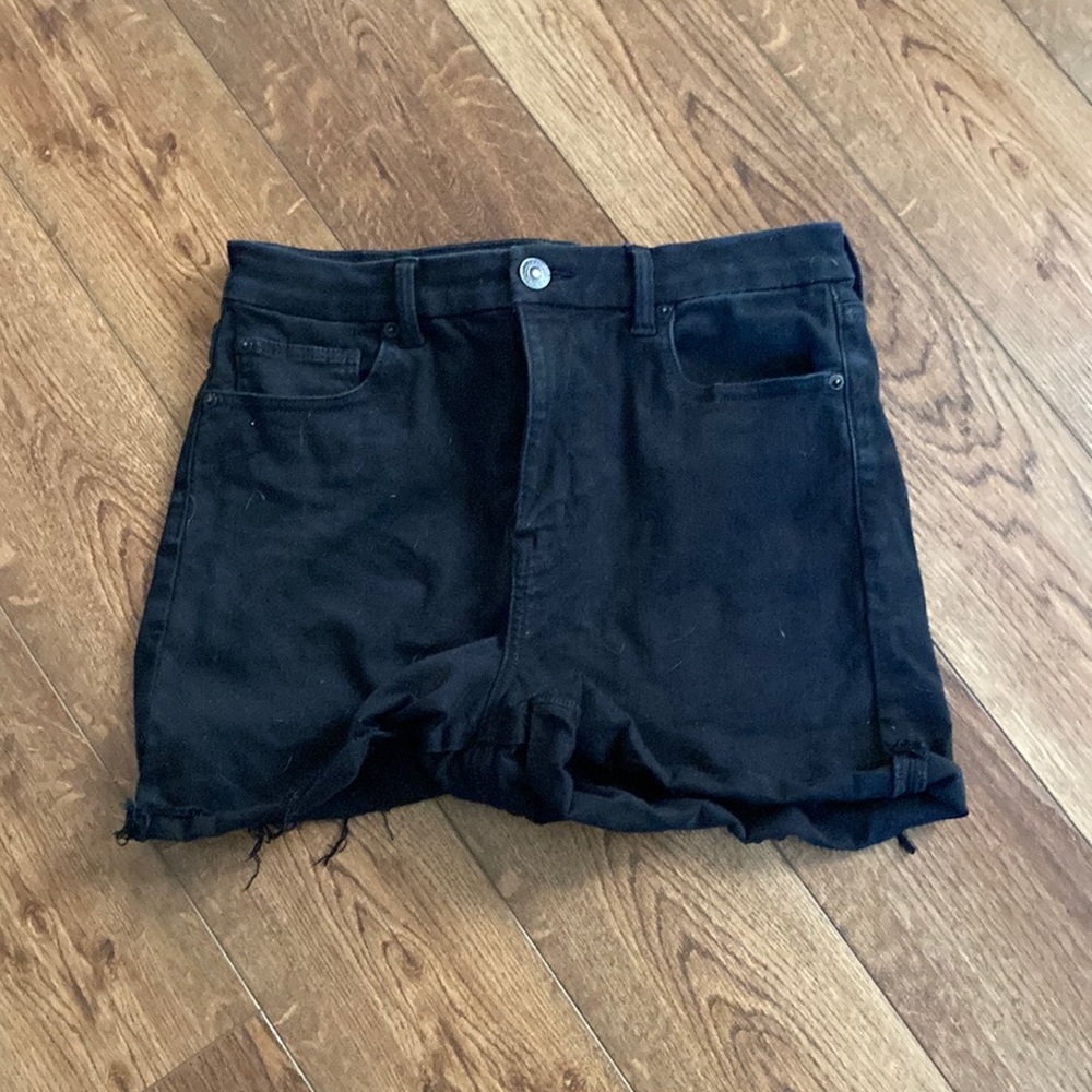 American Eagle Next Level Stretch black shorts